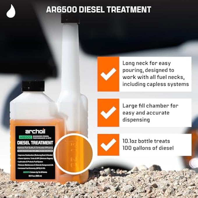 Archoil AR6500 DIESEL TREATMENT (10.1 OZ) - FOUR PACK - TREATS 400 GALLONS - ADDITIVE FOR ALL DIESEL VEHICLES - Image 3